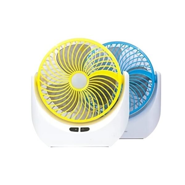 JY Super JY-1880 Lithium Rechargeable Mini Table Fan with LED Light I Raiyaan Exclusive shop